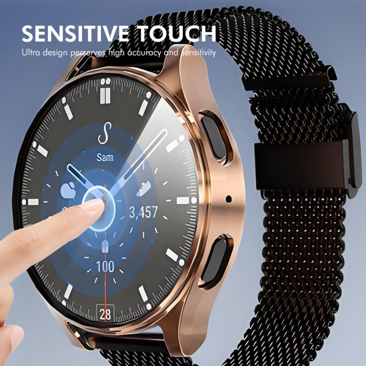 For Samsung Galaxy Watch7 40mm ENKAY Hat-Prince Full Coverage Electroplated Soft TPU Case with Screen Protection(Black) - free shipping - PMc TechLife - Order now!