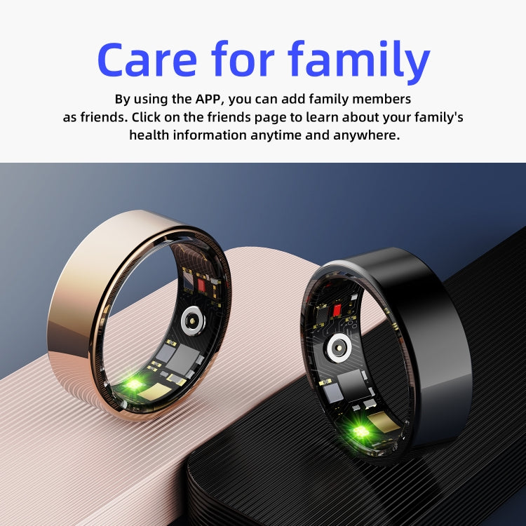 R11M SIZE 8 Smart Ring, Support Heart Rate / Blood Oxygen / Sleep / Multiple Sports Modes(Black) - Smart Rings / Smart Telephones by PMC TechLife | Online Shopping South Africa | PMC TechLife | Buy Now Pay Later Mobicred