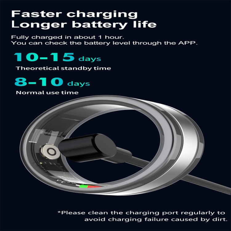 R18 SIZE 11 Smart Ring, Support Heart Rate / Blood Oxygen / Sleep / Multiple Sports Modes(Black) - Smart Rings / Smart Telephones by PMC TechLife | Online Shopping South Africa | PMC TechLife | Buy Now Pay Later Mobicred