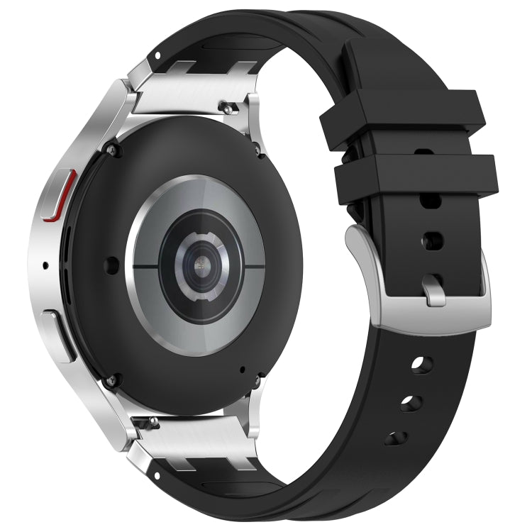 For Amazfit GTS 2 Mini 20mm Quick Release Silver Buckle Royal Silicone Watch Band(Black) - free shipping - PMC TechLife - Order now!