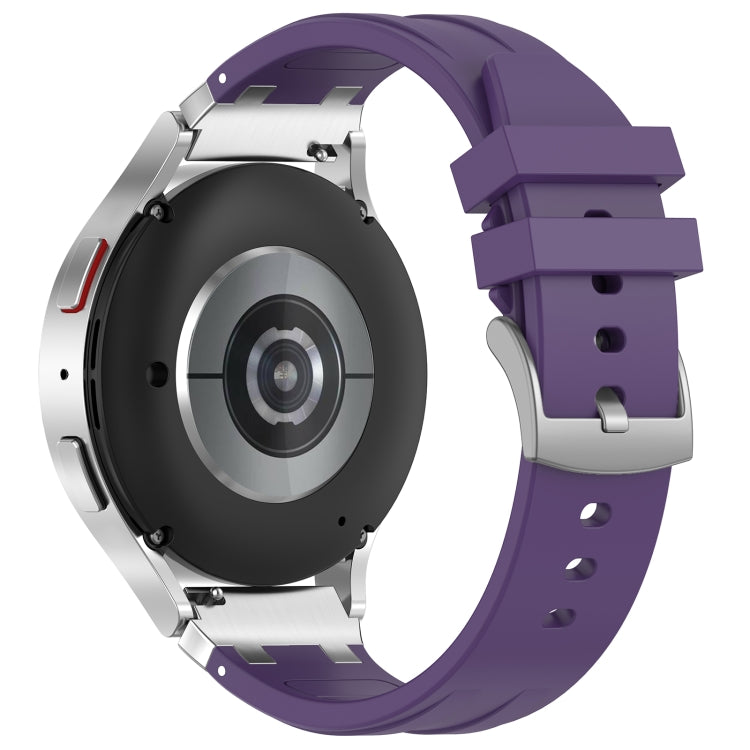 For Amazfit Bip 20mm Quick Release Silver Buckle Royal Silicone Watch Band(Purple) - free shipping - PMC TechLife - Order now!