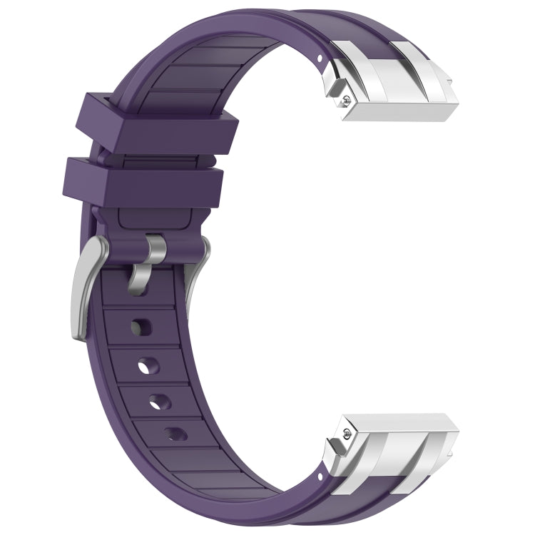 For Amazfit Bip 20mm Quick Release Silver Buckle Royal Silicone Watch Band(Purple) - free shipping - PMC TechLife - Order now!