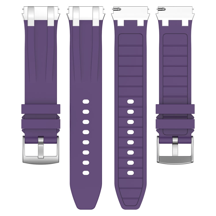 For Amazfit Bip 20mm Quick Release Silver Buckle Royal Silicone Watch Band(Purple) - free shipping - PMC TechLife - Order now!