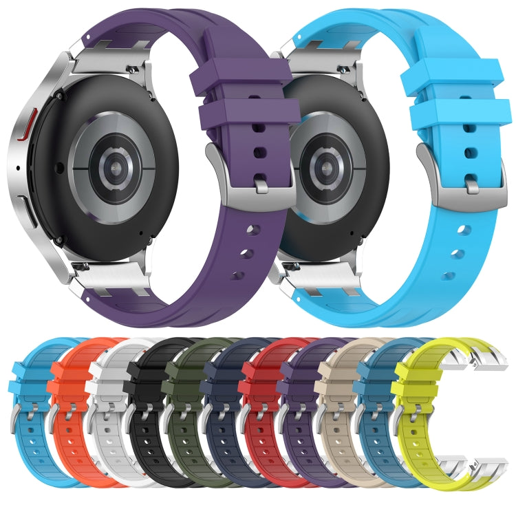 For Amazfit Pop Pro 20mm Quick Release Silver Buckle Royal Silicone Watch Band(Black) - free shipping - PMC TechLife - Order now!