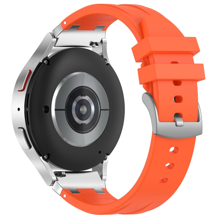 For Honor Watch ES 20mm Quick Release Silver Buckle Royal Silicone Watch Band(Orange) - free shipping - PMC TechLife - Order now!