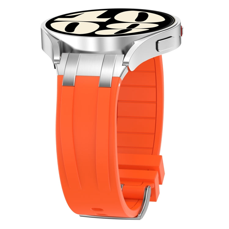 For Honor Magic Watch 2 46mm 22mm Quick Release Silver Buckle Royal Silicone Watch Band(Orange) - free shipping - PMC TechLife - Order now!