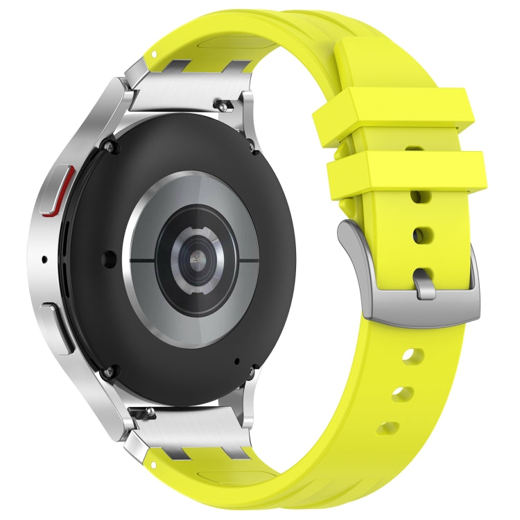 For Honor Magic Watch 22mm Quick Release Silver Buckle Royal Silicone Watch Band(Vital Yellow) - free shipping - PMC TechLife - Order now!