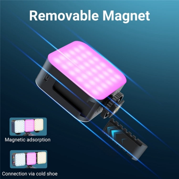 D02 Magnetic Adsorption Pocket RGB Video Lamp Mini LED Fill Light for Live Broadcast - Selfie Light by PMC TechLife | Online Shopping South Africa | PMC TechLife | Buy Now Pay Later Mobicred