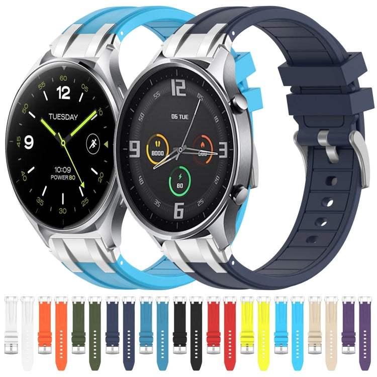 For Xiaomi Watch 2 22mm Quick Release Silver Buckle Royal Silicone Watch Band(Sky Blue) - free shipping - PMC TechLife - Order now!