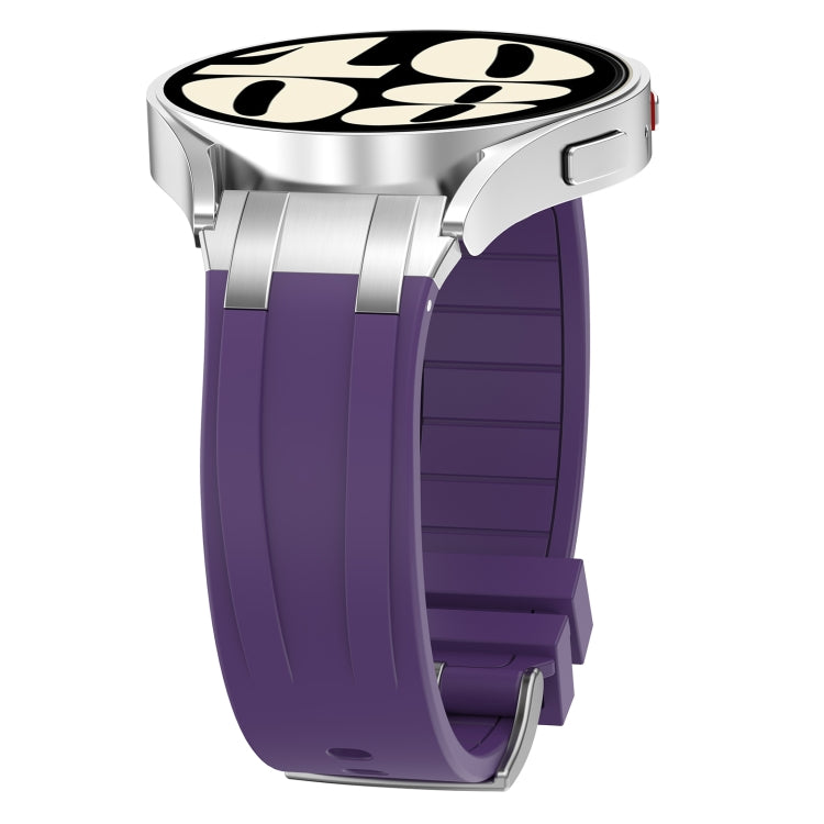For Garmin Forerunner 265 22mm Quick Release Silver Buckle Royal Silicone Watch Band(Purple) - free shipping - PMC TechLife - Order now!