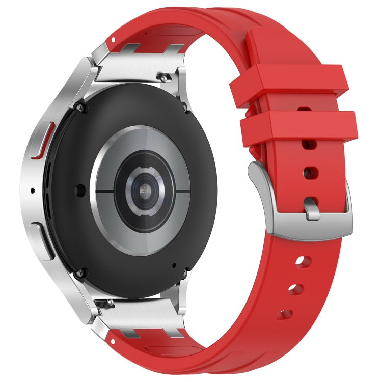 For Garmin Forerunner 255 22mm Quick Release Silver Buckle Royal Silicone Watch Band(Red) - free shipping - PMC TechLife - Order now!