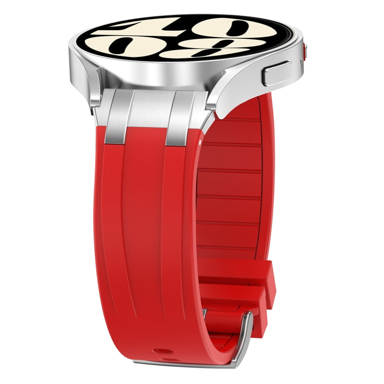 For Garmin Forerunner 255 22mm Quick Release Silver Buckle Royal Silicone Watch Band(Red) - free shipping - PMC TechLife - Order now!