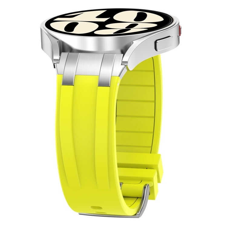 For Garmin Forerunner 255 22mm Quick Release Silver Buckle Royal Silicone Watch Band(Vital Yellow) - free shipping - PMC TechLife - Order now!