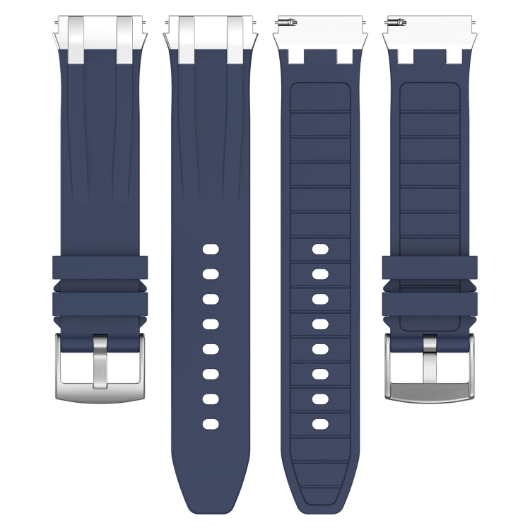 For Garmin Venu 2 22mm Quick Release Silver Buckle Royal Silicone Watch Band(Navy Blue) - free shipping - PMC TechLife - Order now!