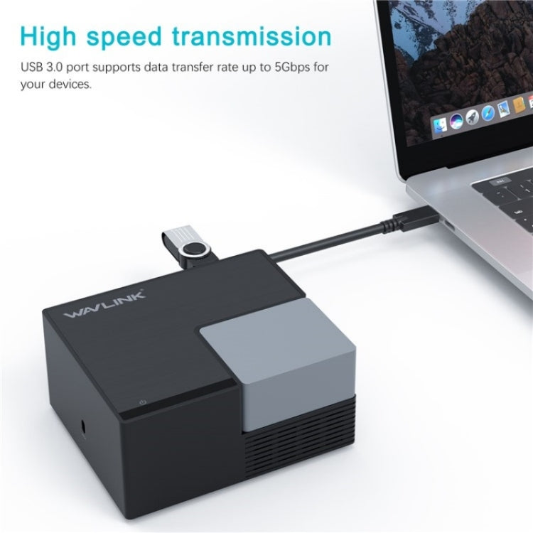 WAVLINK UG76PD2 3.5mm Audio, Gigabit Network Port Dual HD Universal Docking Station(EU Plug) - free shipping - PMc TechLife - Order now!