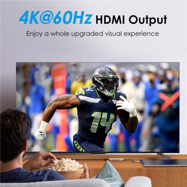 WAVLINK UHP3416 7-in-1 PD100W Charging SD / TF Card Reader 4K HD Type-C Docking Station(Rose Gold) - free shipping - PMC Jewellery - Order now!