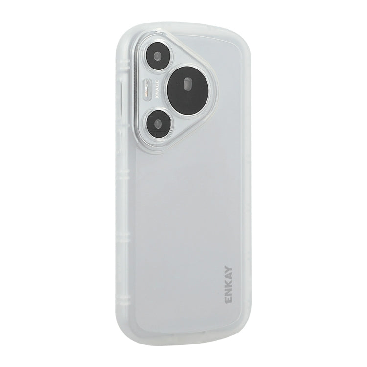 For Huawei Pura 70 ENKAY Hat-Prince Translucent Matte TPU Shockproof Phone Case(White) - Huawei Cases by ENKAY | Online Shopping South Africa | PMC Jewellery | Buy Now Pay Later Mobicred