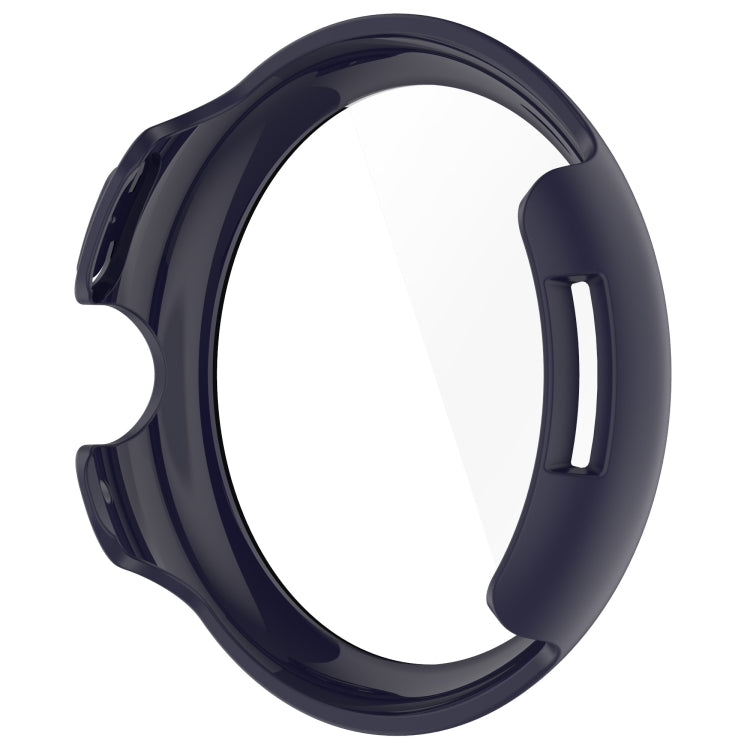 For Google Pixel Watch 3 45mm PC + Tempered Film Integrated Watch Protective Case(Midnight Blue) - Watch Cases by PMC TechLife | Online Shopping South Africa | PMC TechLife | Buy Now Pay Later Mobicred