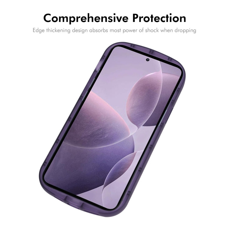 For Redmi K70 Ultra ENKAY Hat-Prince Translucent Matte TPU Phone Case + 9H Big Arc Edge Glass Film(Purple) - Xiaomi Cases by ENKAY | Online Shopping South Africa | PMC Jewellery | Buy Now Pay Later Mobicred