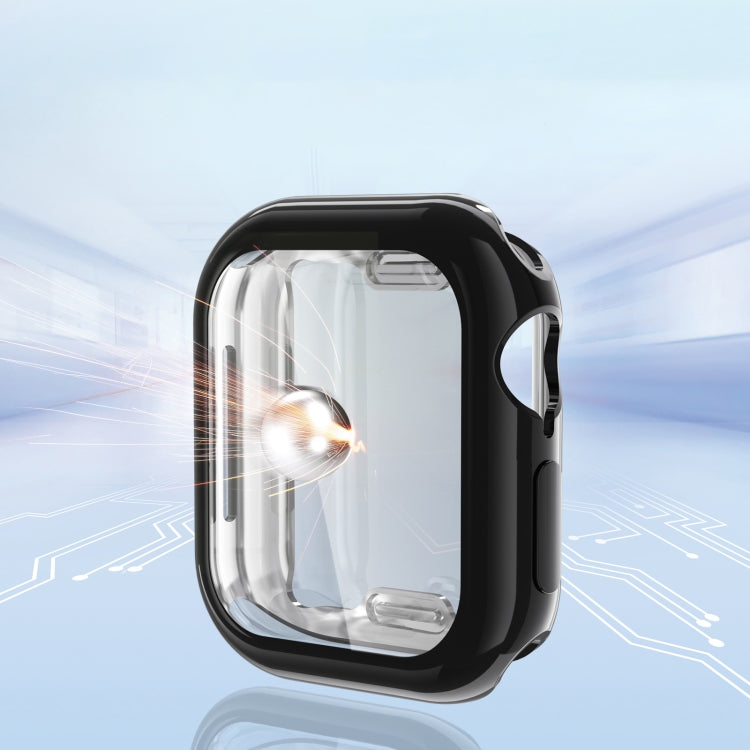 For Apple Watch Series 10 46mm Full Coverage TPU Electroplated Watch Case(Gold) - Watch Cases by PMC TechLife | Online Shopping South Africa | PMC TechLife | Buy Now Pay Later Mobicred