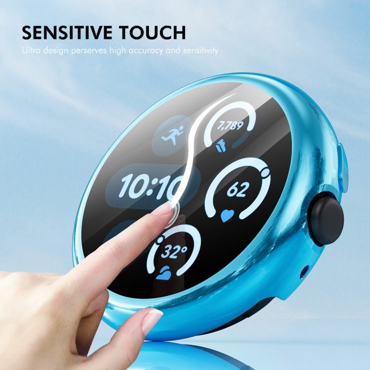 For Google Pixel Watch 3 45mm ENKAY Hat-Prince Full Coverage Electroplated Soft TPU Case with Screen Protection(Gun Color) - free shipping - PMc TechLife - Order now!