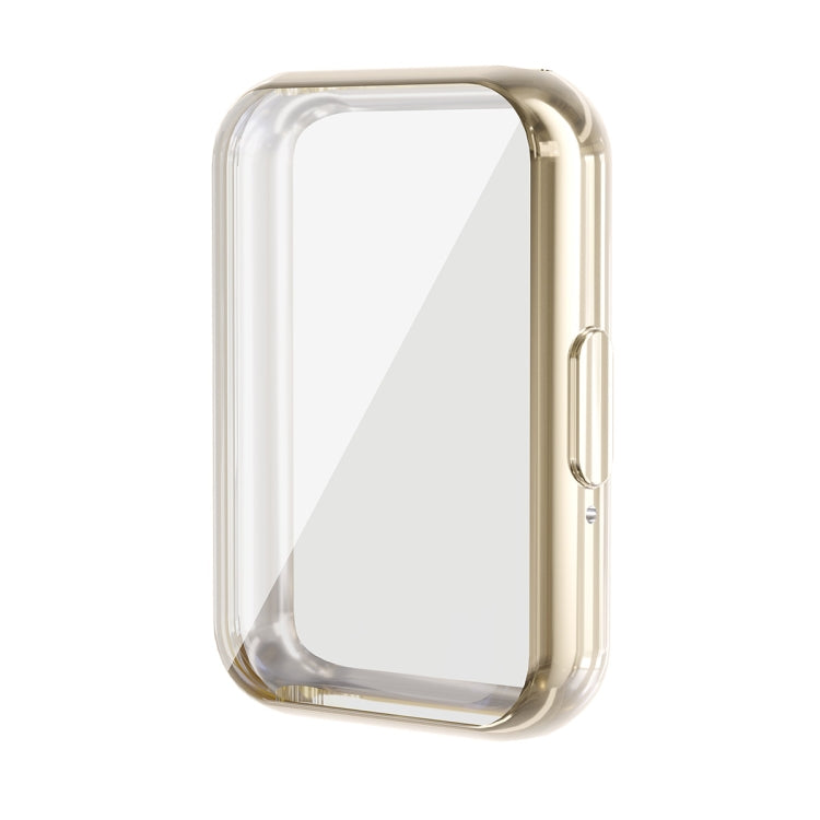 For Samsung Galaxy Fit3 ENKAY Hat-Prince Full Coverage Electroplated Soft TPU Case with Screen Protection(Golden) - free shipping - PMc TechLife - Order now!