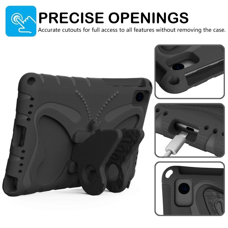 For Lenovo Tab M10 Plus TB-X606F 10.3 Butterfly Bracket EVA Shockproof Tablet Case(Black) - Lenovo by PMC TechLife | Online Shopping South Africa | PMC TechLife | Buy Now Pay Later Mobicred