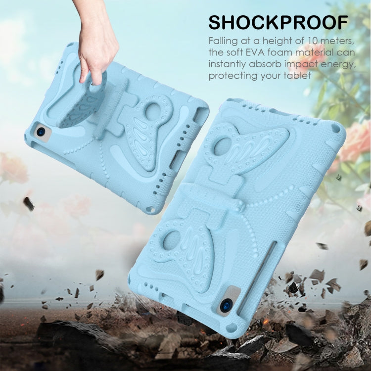 For Lenovo Tab K10 TB-X6C6F 10.3 Butterfly Bracket EVA Shockproof Tablet Case(Light Blue) - Lenovo by PMC TechLife | Online Shopping South Africa | PMC TechLife | Buy Now Pay Later Mobicred