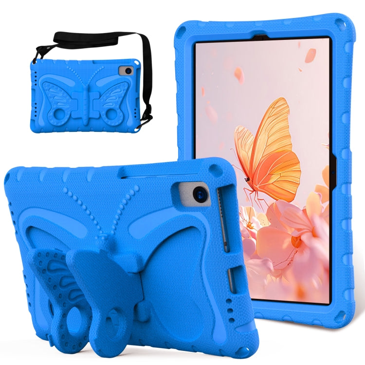 For Lenovo Tab K10 TB-X6C6F 10.3 Butterfly Bracket EVA Shockproof Tablet Case(Blue) - Lenovo by PMC TechLife | Online Shopping South Africa | PMC TechLife | Buy Now Pay Later Mobicred