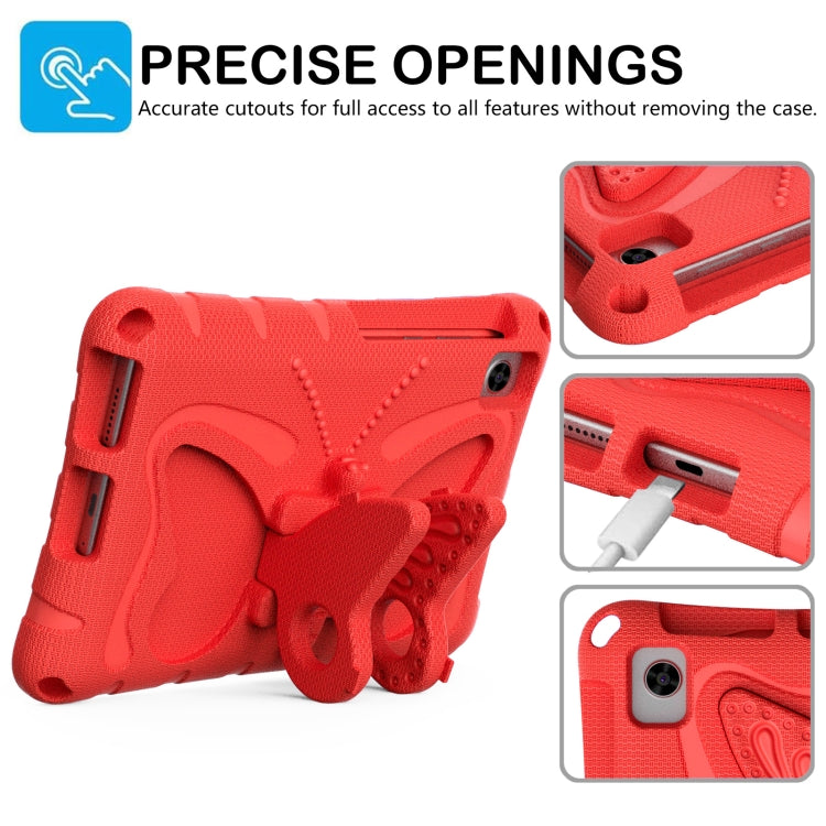 For Lenovo Tan M8 Gen4 8.0 2023 Butterfly Bracket EVA Shockproof Tablet Case(Red) - Lenovo by PMC TechLife | Online Shopping South Africa | PMC TechLife | Buy Now Pay Later Mobicred