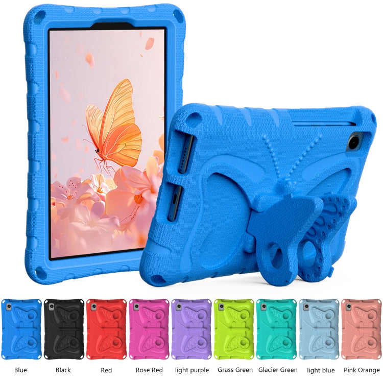 For Lenovo Tan M8 Gen4 8.0 2023 Butterfly Bracket EVA Shockproof Tablet Case(Blue) - Lenovo by PMC TechLife | Online Shopping South Africa | PMC TechLife | Buy Now Pay Later Mobicred
