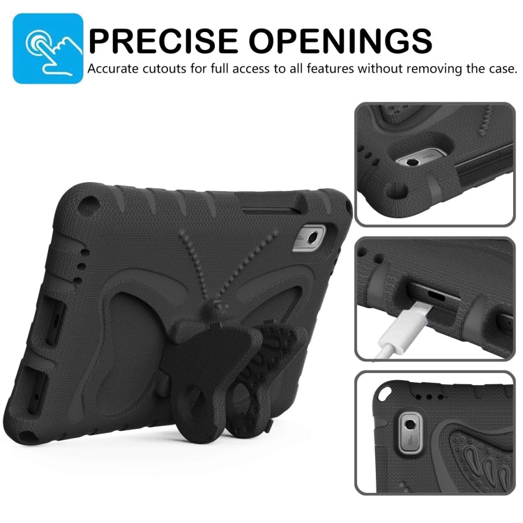 For Lenovo Tab M9 TB-310XU 2023 Butterfly Bracket EVA Shockproof Tablet Case(Black) - Lenovo by PMC TechLife | Online Shopping South Africa | PMC TechLife | Buy Now Pay Later Mobicred