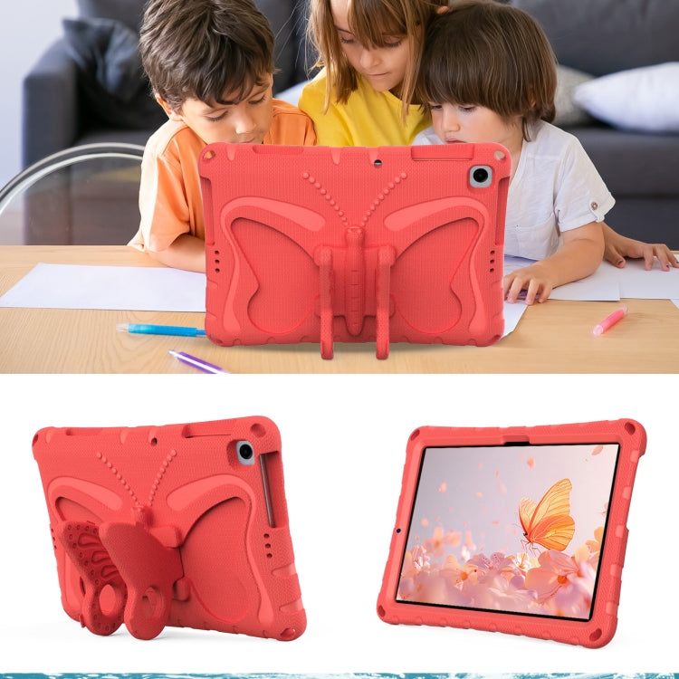 For Lenovo Tab M10 HD TB-328 10.1 Butterfly Bracket EVA Shockproof Tablet Case(Red) - free shipping - PMC TechLife - Order now!