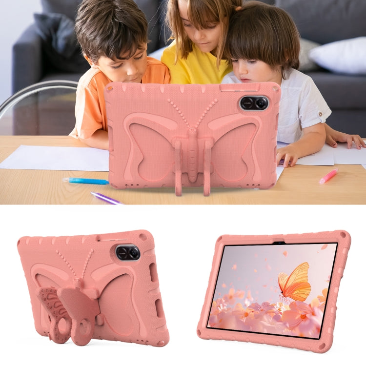 For Honor Pad X9 Butterfly Bracket EVA Shockproof Tablet Case(Pink Orange) - Honor by PMC TechLife | Online Shopping South Africa | PMC TechLife | Buy Now Pay Later Mobicred