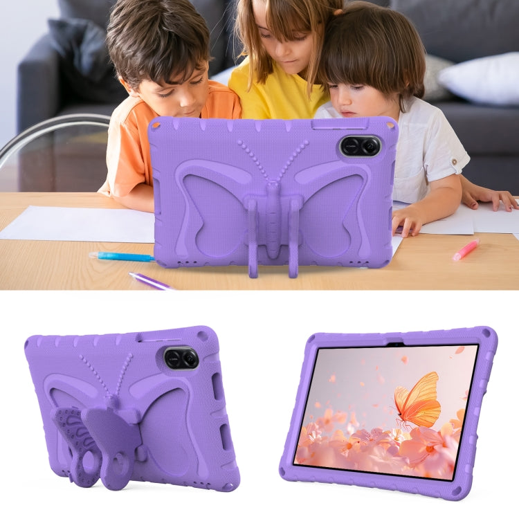 For Honor Pad X9 Butterfly Bracket EVA Shockproof Tablet Case(Light Purple) - Honor by PMC TechLife | Online Shopping South Africa | PMC TechLife | Buy Now Pay Later Mobicred