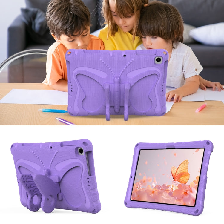 For Honor Pad X6 / Enjoy Tablet 2 Butterfly Bracket EVA Shockproof Tablet Case(Light Purple) - Honor by PMC TechLife | Online Shopping South Africa | PMC TechLife | Buy Now Pay Later Mobicred