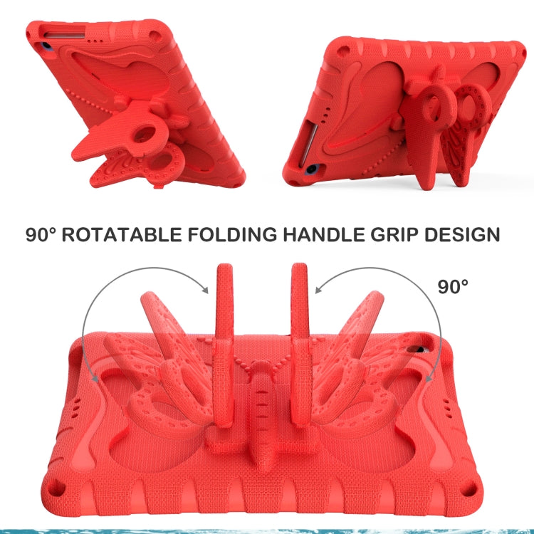 For Honor Pad X6 / Enjoy Tablet 2 Butterfly Bracket EVA Shockproof Tablet Case(Red) - Honor by PMC TechLife | Online Shopping South Africa | PMC TechLife | Buy Now Pay Later Mobicred