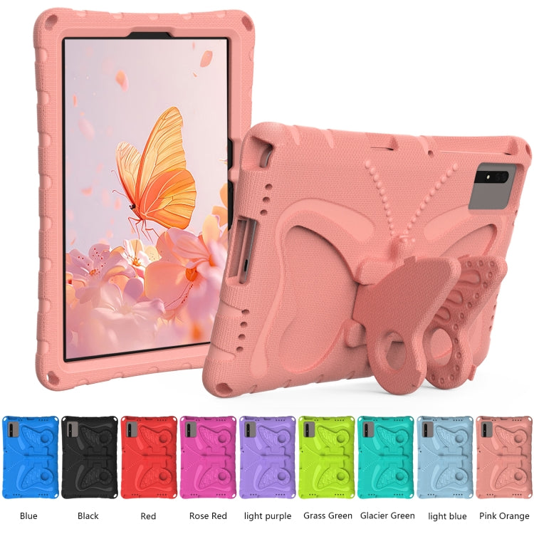 For Honor Tablet V7 11 2021 Butterfly Bracket EVA Shockproof Tablet Case(Pink Orange) - Honor by PMC TechLife | Online Shopping South Africa | PMC TechLife | Buy Now Pay Later Mobicred