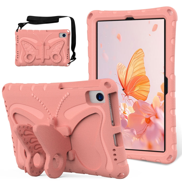 For Huawei MatePad SE 10.4 Butterfly Bracket EVA Shockproof Tablet Case(Pink Orange) - Huawei by PMC TechLife | Online Shopping South Africa | PMC TechLife | Buy Now Pay Later Mobicred