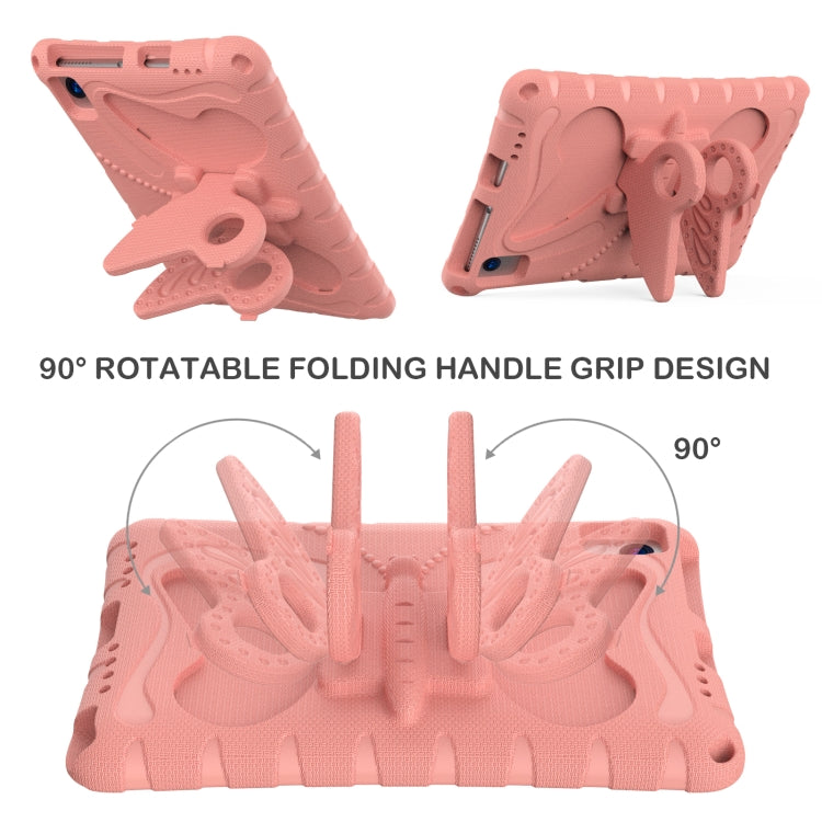 For Huawei MatePad SE 10.4 Butterfly Bracket EVA Shockproof Tablet Case(Pink Orange) - Huawei by PMC TechLife | Online Shopping South Africa | PMC TechLife | Buy Now Pay Later Mobicred