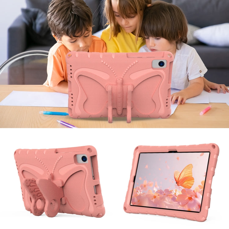 For Huawei MatePad SE 10.4 Butterfly Bracket EVA Shockproof Tablet Case(Pink Orange) - Huawei by PMC TechLife | Online Shopping South Africa | PMC TechLife | Buy Now Pay Later Mobicred