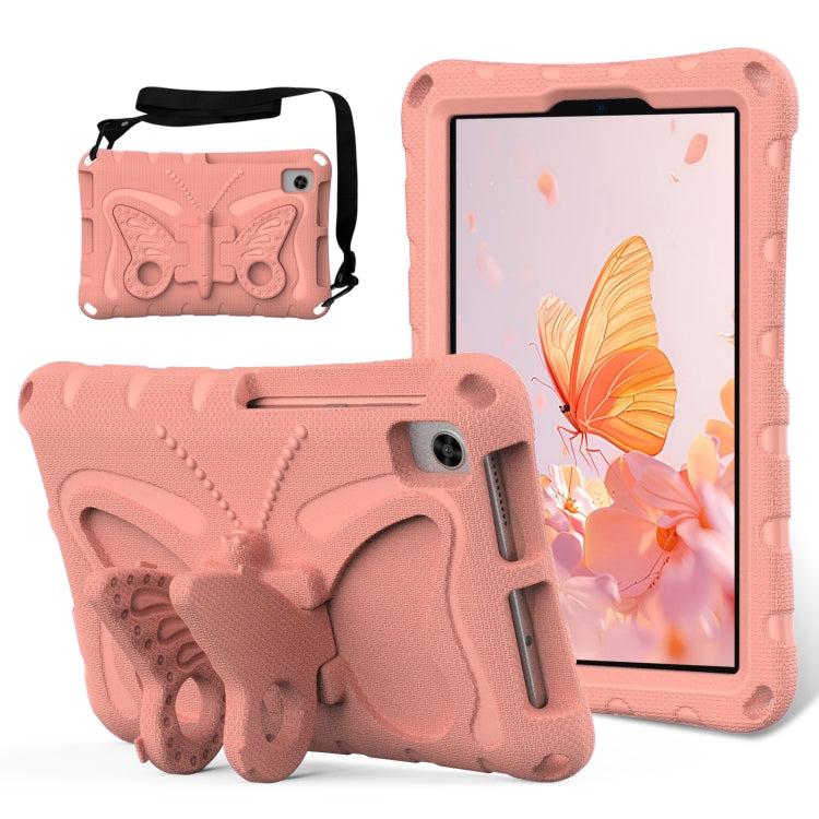 For Huawei MatePad T8 8.0 2020 Butterfly Bracket EVA Shockproof Tablet Case(Pink Orange) - Huawei by PMC TechLife | Online Shopping South Africa | PMC TechLife | Buy Now Pay Later Mobicred