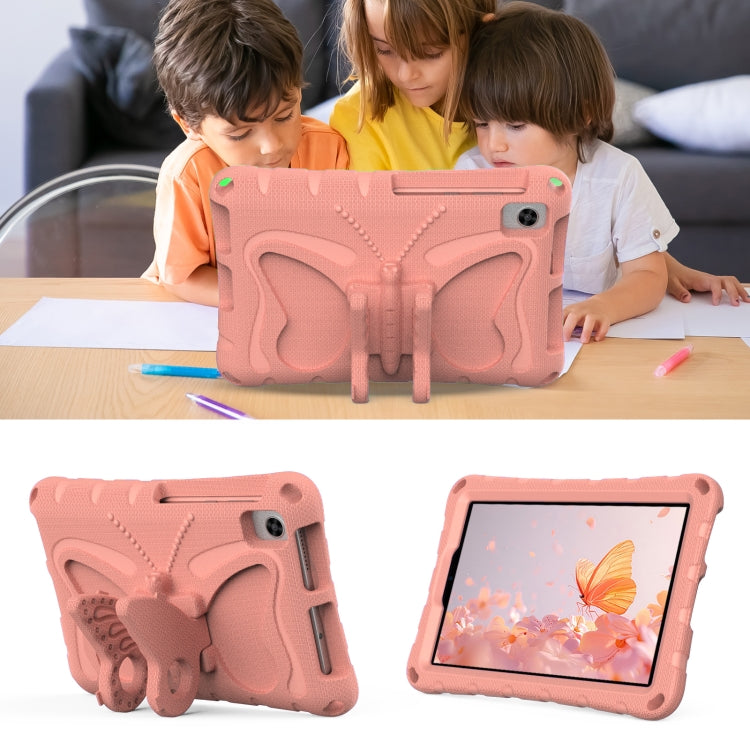 For TCL Tab 8 LE / WiFi 2023 Butterfly Bracket EVA Shockproof Tablet Case(Pink Orange) - Others by PMC TechLife | Online Shopping South Africa | PMC TechLife | Buy Now Pay Later Mobicred