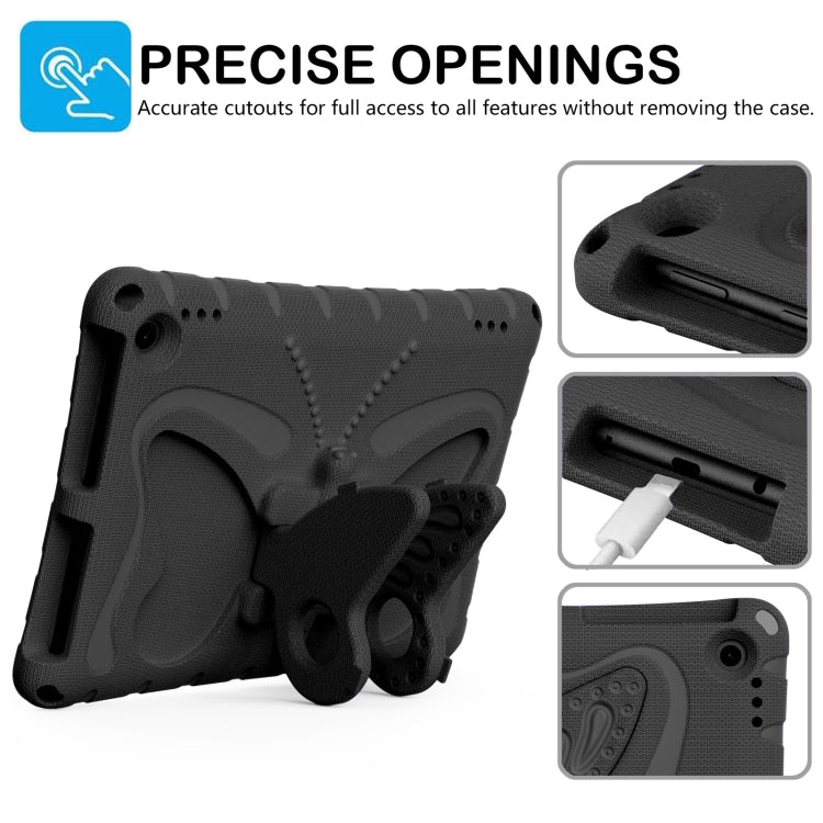 For Amazon Kindle Fire HD10 2021/2023 Butterfly Bracket EVA Shockproof Tablet Case(Black) - Amazon by PMC TechLife | Online Shopping South Africa | PMC TechLife | Buy Now Pay Later Mobicred