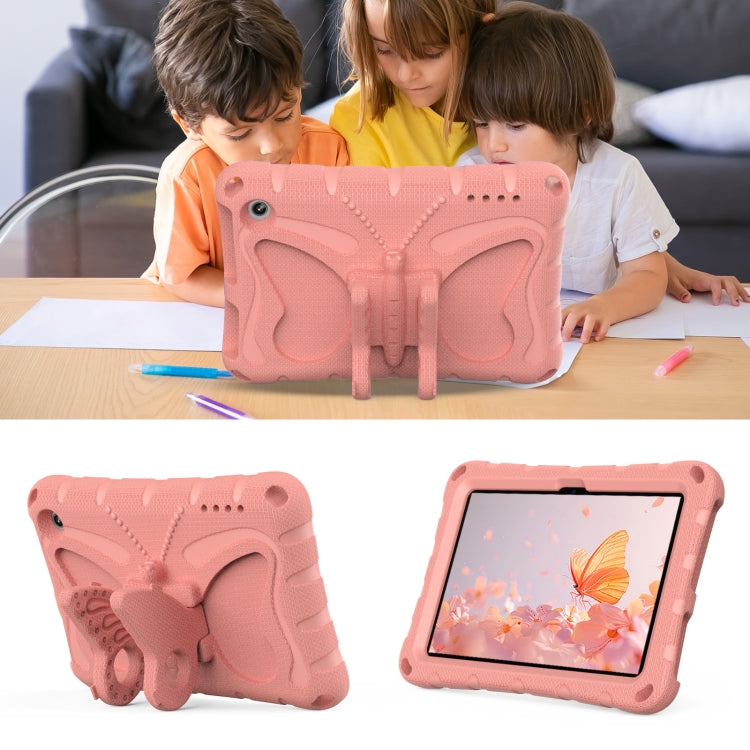 For Amazon Kindle Fire HD7 2022 Butterfly Bracket EVA Shockproof Tablet Case(Pink Orange) - Amazon by PMC TechLife | Online Shopping South Africa | PMC TechLife | Buy Now Pay Later Mobicred
