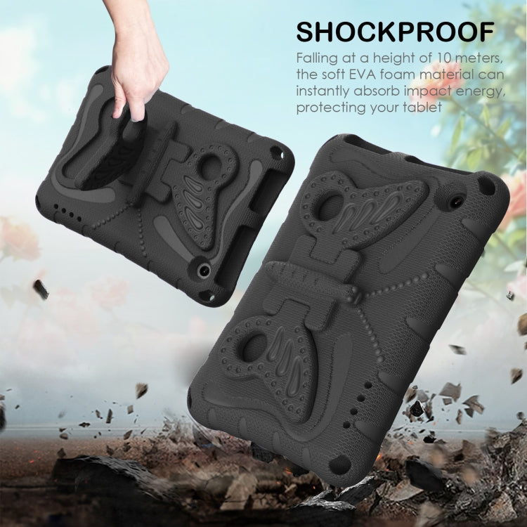 For Amazon Kindle Fire HD7 2022 Butterfly Bracket EVA Shockproof Tablet Case(Black) - Amazon by PMC TechLife | Online Shopping South Africa | PMC TechLife | Buy Now Pay Later Mobicred