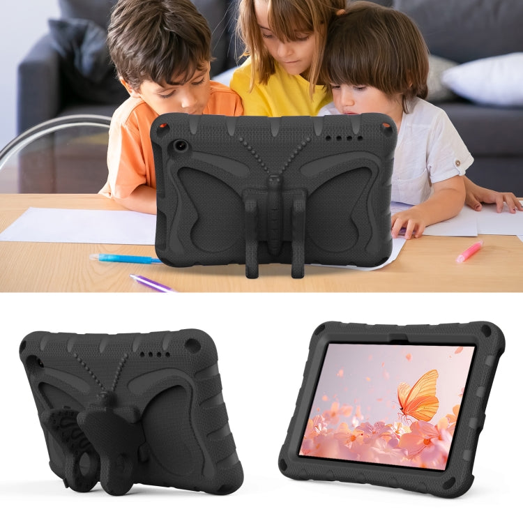For Amazon Kindle Fire HD7 2022 Butterfly Bracket EVA Shockproof Tablet Case(Black) - Amazon by PMC TechLife | Online Shopping South Africa | PMC TechLife | Buy Now Pay Later Mobicred