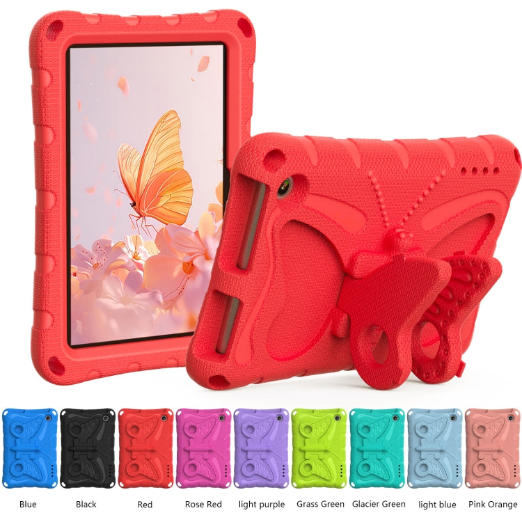 For Amazon Kindle Fire HD7 2022 Butterfly Bracket EVA Shockproof Tablet Case(Red) - Amazon by PMC TechLife | Online Shopping South Africa | PMC TechLife | Buy Now Pay Later Mobicred