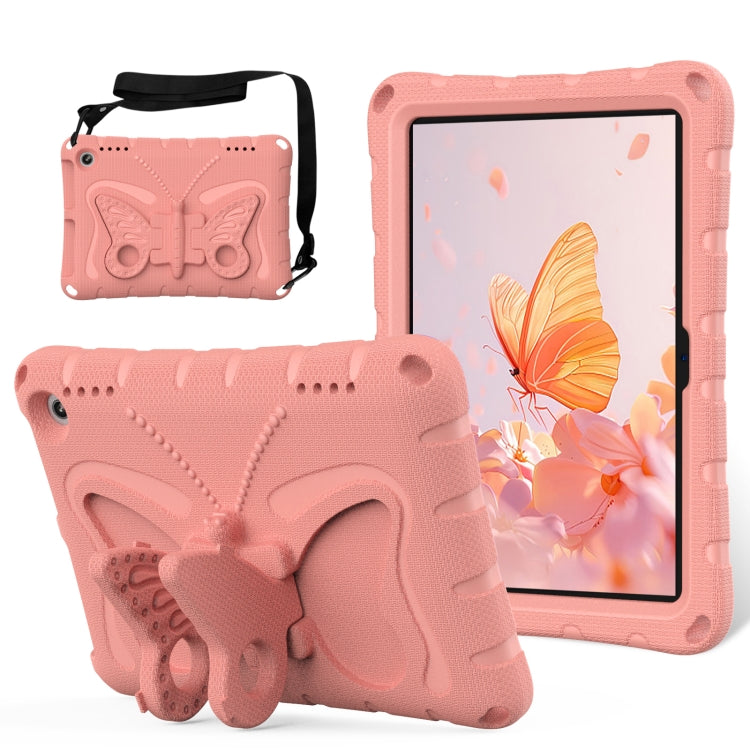For Amazon Kindle Fire HD8 /8 Plus 2020/2022 Butterfly Bracket EVA Shockproof Tablet Case(Pink Orange) - Amazon by PMC TechLife | Online Shopping South Africa | PMC TechLife | Buy Now Pay Later Mobicred