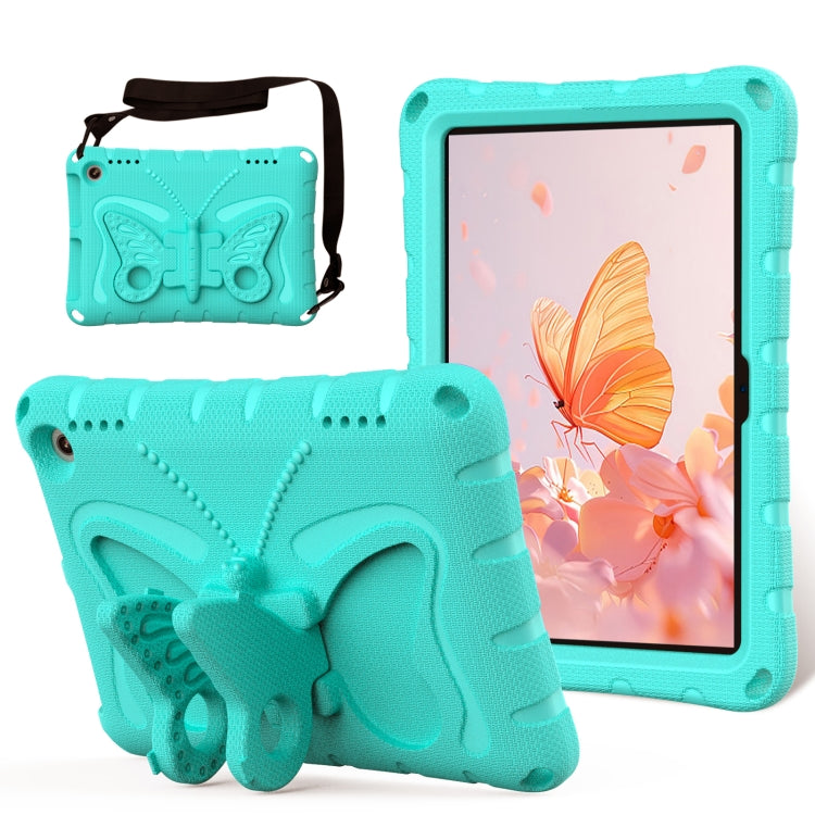 For Amazon Kindle Fire HD8 /8 Plus 2020/2022 Butterfly Bracket EVA Shockproof Tablet Case(Mint Green) - Amazon by PMC TechLife | Online Shopping South Africa | PMC TechLife | Buy Now Pay Later Mobicred